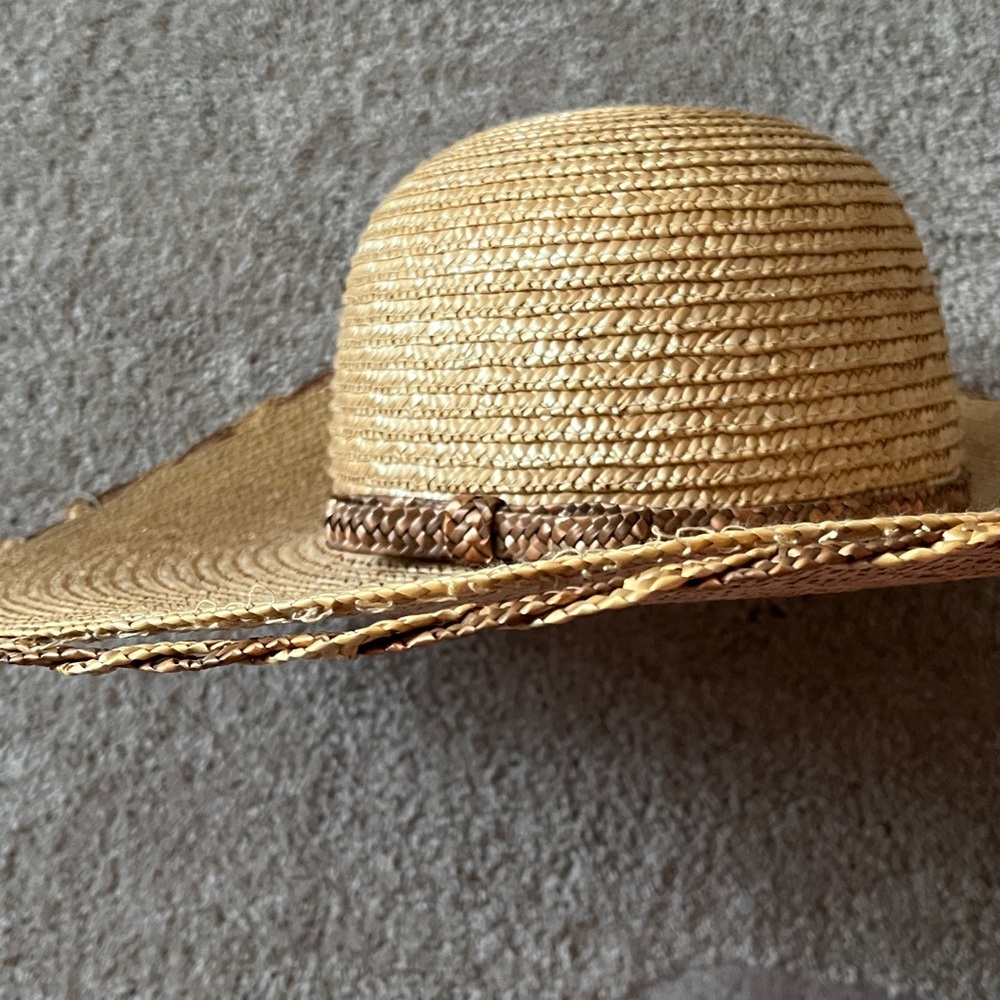 👒 Scala Collection Tan Straw Sun Hat 👒 - Picture 4 of 4